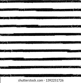 Horizontal textured Stripes. Vector isolated grunge lines