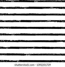 Horizontal textured Stripes. Vector isolated grunge lines