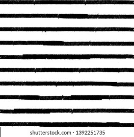 Horizontal textured Stripes. Vector isolated grunge lines