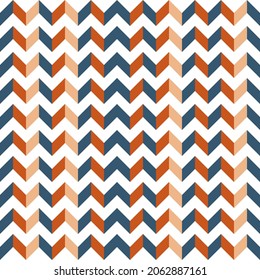 Líneas onduladas horizontales delgadas. Chevrons en una fila horizontal. Vector abstracto decorativo.