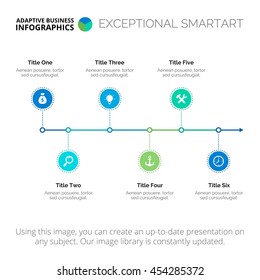 Horizontal Timeline Chart Template