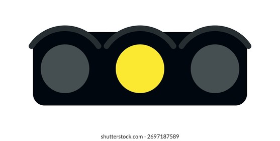 Horizontal Traffic Lights Vector On White Background