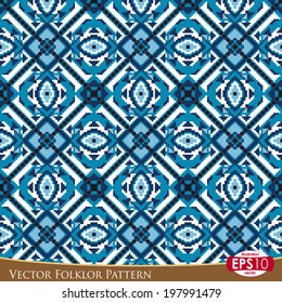 Horizontal tribal seamless patterns in pixel art style.