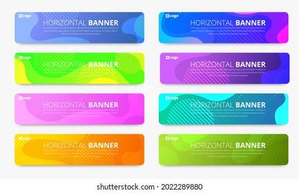 Horizontal vector colorful background with copy space