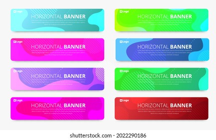 Fondo de color vectorial horizontal con espacio de copia