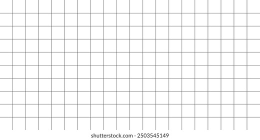 Horizontal vector editable mockup . Grid paper used for notes or decoration.