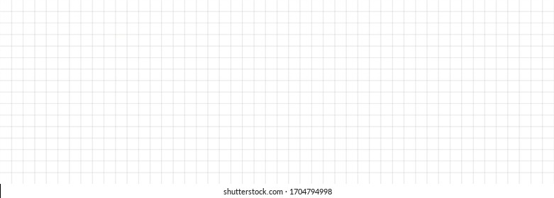 Horizontal Vector Editable Mockup Illustration. Grid Paper Used For Notes Or Decoration.