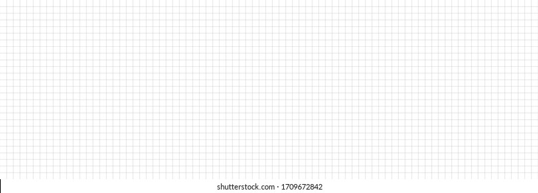 Horizontal vector editable mockup illustration. Grid paper used for notes or decoration. Horizontal.