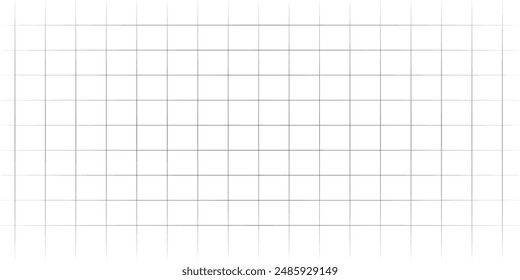 Horizontal vector editable mockup illustration. Grid paper used for notes or decoration.