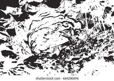 the horizontal vector grunge texture. heavily soiled surface. illustration for your design