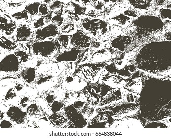 the horizontal vector grunge texture. the old stones on the ground. background illustration for your design