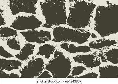 the horizontal vector grunge texture. smeared black polygonal shape. illustration for your design