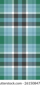 Horizontal vector textile background, season plaid tartan check. Scratch pattern seamless texture fabric in pastel and cyan colors palette.
