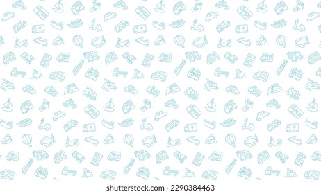 Ilustración horizontal del patrón del vehículo (sin fondo)