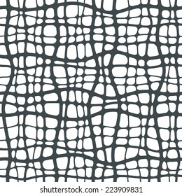 horizontal and vertical continuing  line seamless pattern, monochrome style