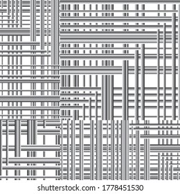 horizontal and vertical gray bands
