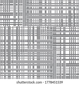 horizontal and vertical gray bands
