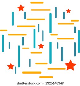 horizontal and vertical, green and yellow lines, orange stars on white background, dynamic abstract design element background, screensaver, Wallpaper
