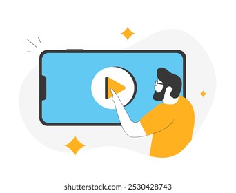 Horizontal video is captured on phone turned sideways, optimized for social media. Format enhances user engagement, fitting perfectly on social platforms for sharing content in wide, immersive view