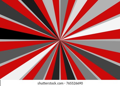 Horizontal vintage background with rays. Retro, pattern, sunbeam, beam. Card circus. Vector illustration.