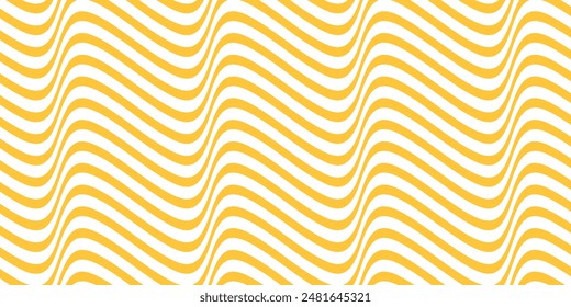 Horizontal wavy noodle background. Linear twisted pattern for ramen design. Psychedelic striped banner