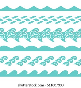 horizontal wavy patterns