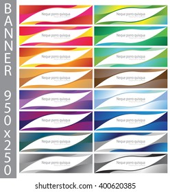 Horizontal Web Banner Color Set