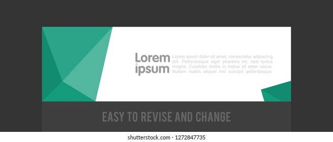 horizontal white banners with unique shapes. Universal template for a web site. Vector Illustration. Eps 10.