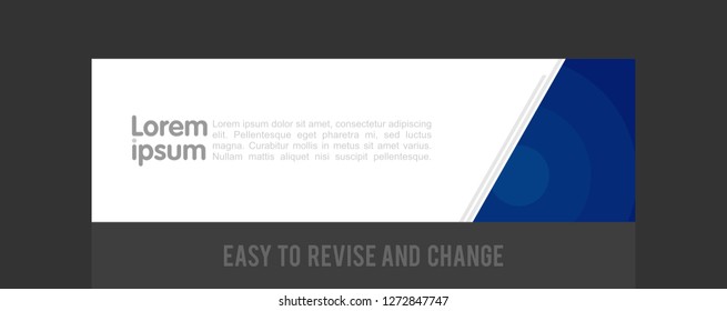 horizontal white banners with unique shapes. Universal template for a web site. Vector Illustration. Eps 10.