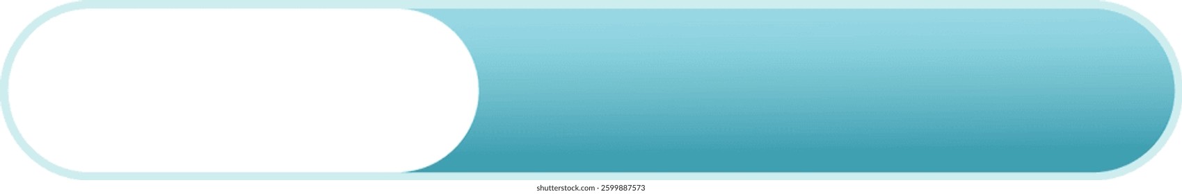 Horizontal White Rectangle with Blue Gradient Rectangle for Sale Label Discount