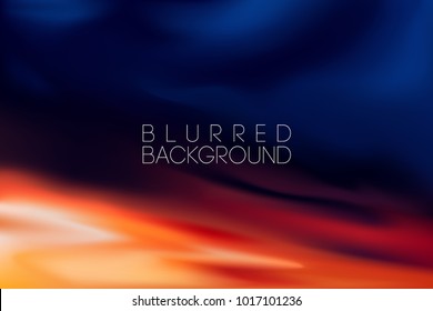 horizontal wide blurred mountain night sky background - night sky colors.