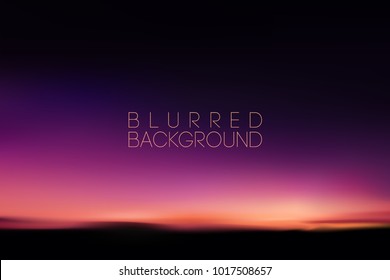 horizontal wide blurred mountain night sky background - night sky colors.