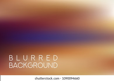 horizontal wide brown blurred background. Sunset and sunrise sea blurred background.