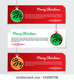 Horizontal wide Christmas themed text box.