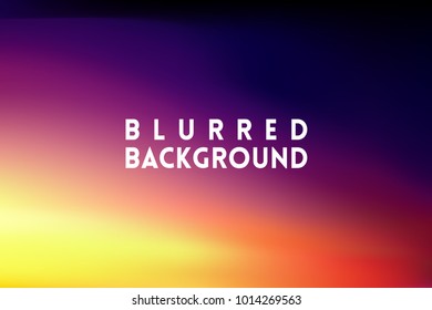 horizontal wide multicolored blurred background. Sunset and sunrise sea blurred background.