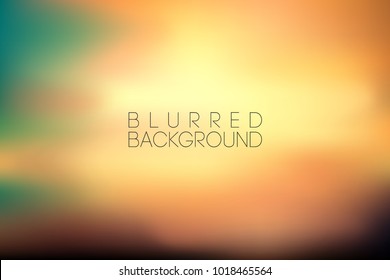 horizontal wide multicolored blurred background. Sunset and sunrise sea blurred background.