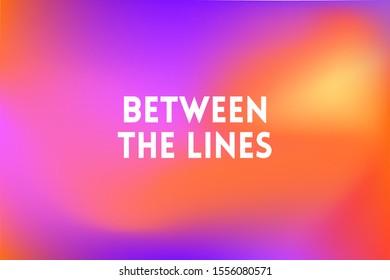 horizontal wide multicolored blurred background. Sunset and sunrise sea neon colors With motivating quote, blurred background vector.