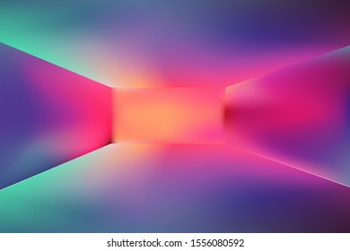 horizontal wide multicolored blurred background. Sunset and sunrise sea blurred background.