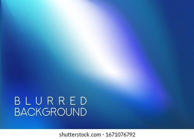 horizontal wide multicolored blurred background. Blue sea neon colors blurred background vector