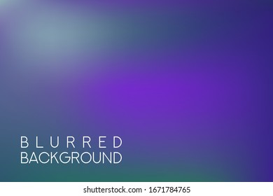 horizontaler breiter, mehrfarbiger unscharfer Hintergrund. Neonfarben aus blauem Meer, unscharfer Hintergrund Vektorillustration.