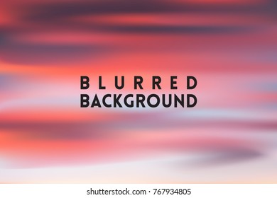 horizontal wide multicolored blurred background. Sunset and sunrise sea blurred background.
