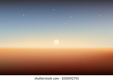 horizontal wide sunset blurred background. Sunset and sunrise sea blurred background.