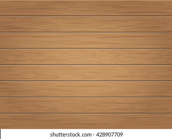 Horizontal wooden weathered planks. Vector vintage background.