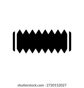 Horizontal Zigzag Accordion Shape with Vertical Side Bar Accents