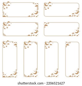 a horizontally elongated banner.a vertically elongated banner.a banner that is good to use as a title.a title frame that is good for writing on a form.frames for titles.