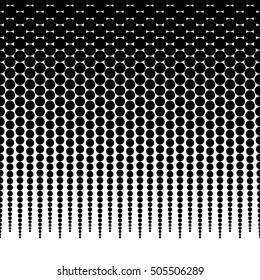 Horizontally repeatable halftone background / pattern fading from top. 