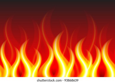 Horizontally Seamless Fire Pattern