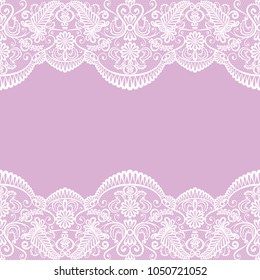 Horizontally Seamless Pink Lace Background Lace Stock Vector (Royalty ...