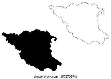Hormigueros municipality (Commonwealth of Puerto Rico, Porto Rico) map vector illustration, 