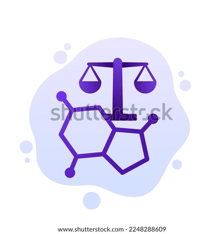 hormonal balance icon, vector design